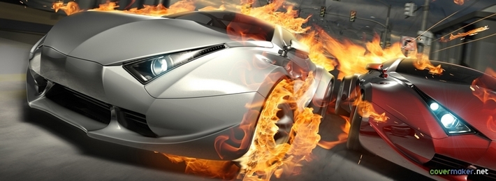 Fire Cars Facebook Covers