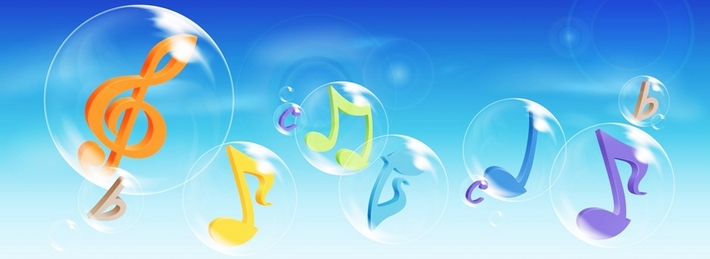 Notes in the sky Facebook Covers