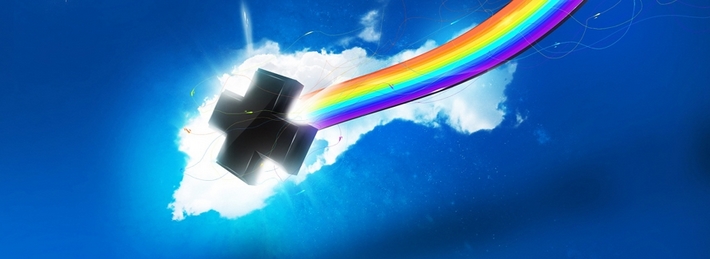 Rainbow cross Facebook Covers