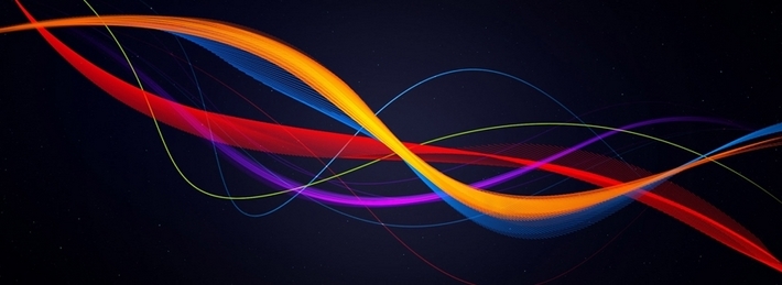 Colored ribbons Facebook Covers