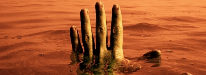 Hand in the Water Facebook Covers