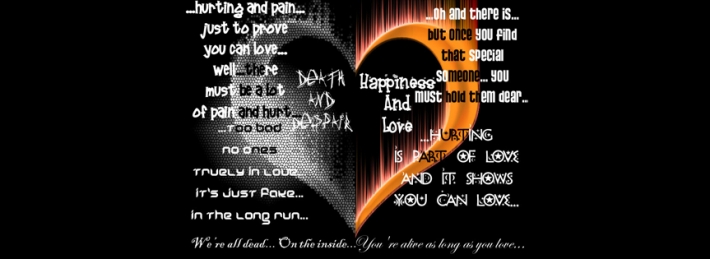 Hurting is part of Love Facebook Covers