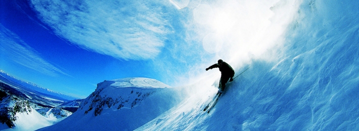 Skiing Over Snow Facebook Covers