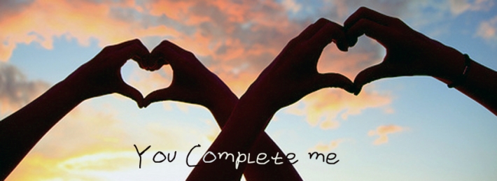 You Complete Me Facebook Covers