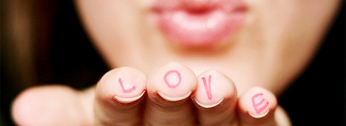 Love Kiss fingers Facebook Covers