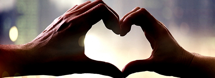 Hands in form of heart Facebook Covers
