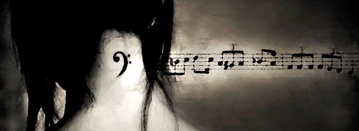 Woman music notes Facebook Covers