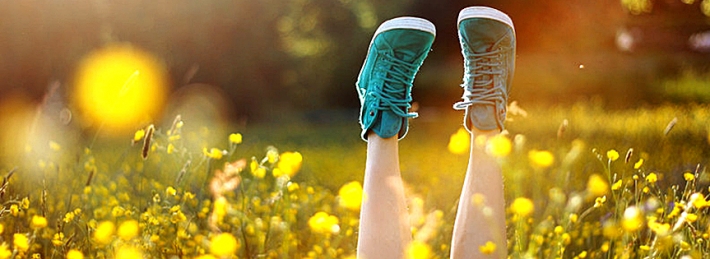 Happy in the meadow Facebook Covers