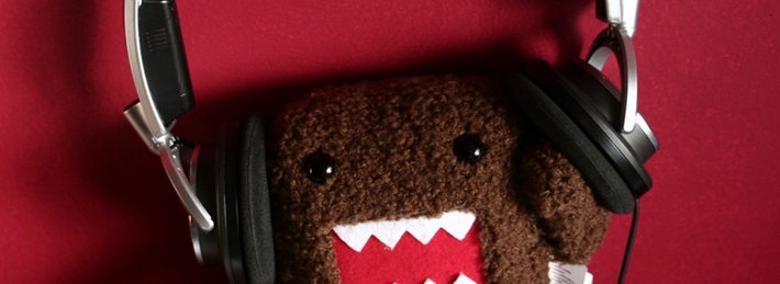 Domo Wearing Headphones Facebook Covers