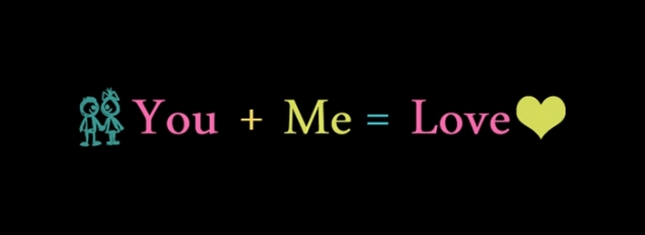 You + Me = Love Facebook Covers